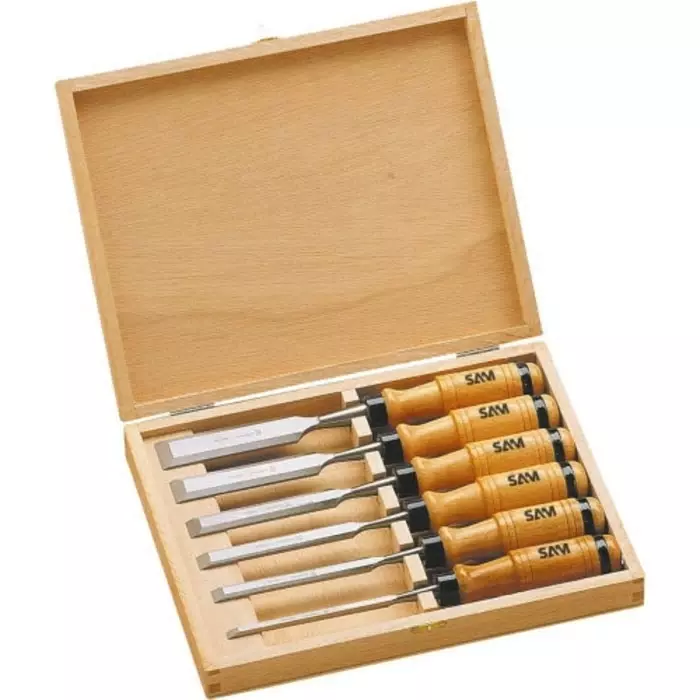 Sam Chisel 6 Piece Steel Wood 23.2 Blade Width, B-607-C6