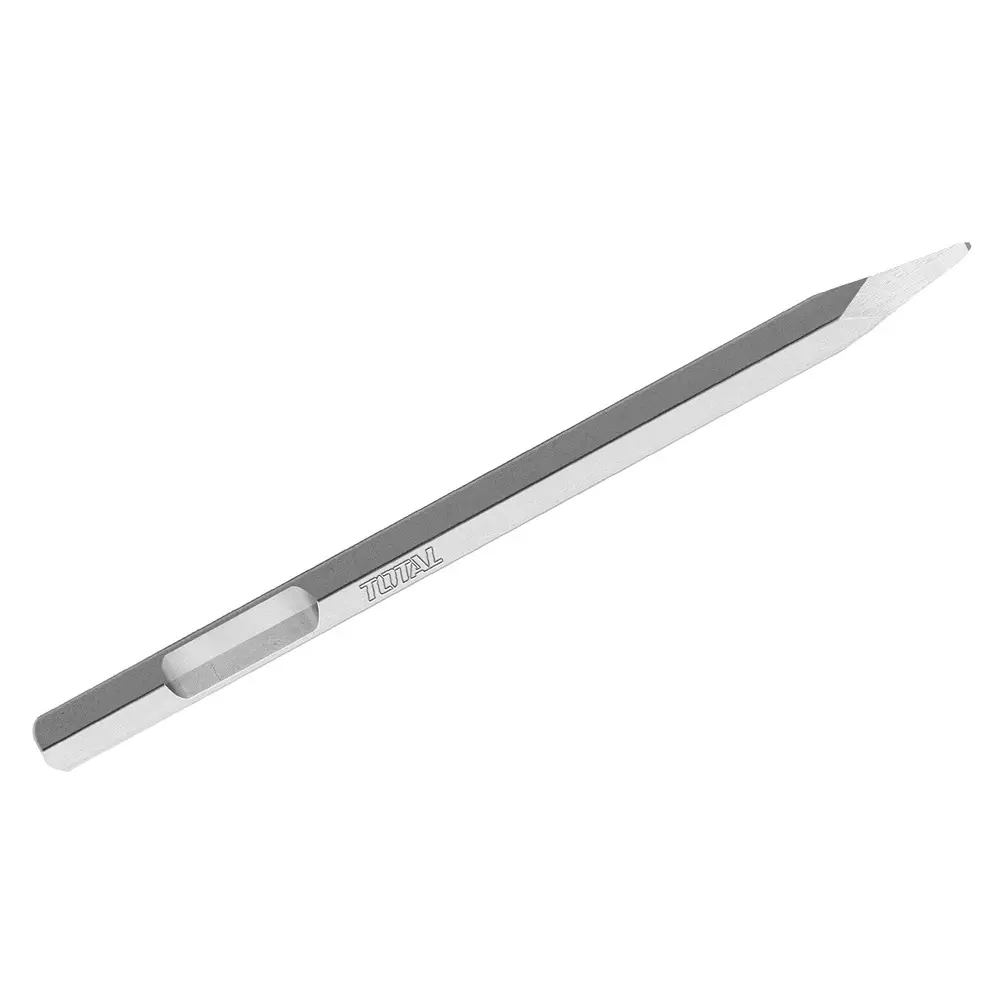 Total Hex Point Chisel 28x520 mm Heavy Duty for Concrete Brick Cement Durable, TAC15342811