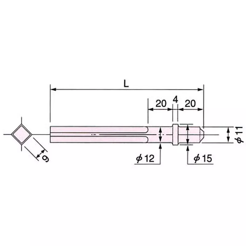 Fuji Aircraft FCH-20 Type Chisel 125 mm Dimension L, G-1-1
