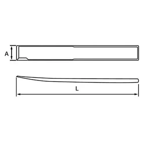 Ktc Sheet Metal Chisel 26 mm Tip Width 220 mm Length, TAG-26x220