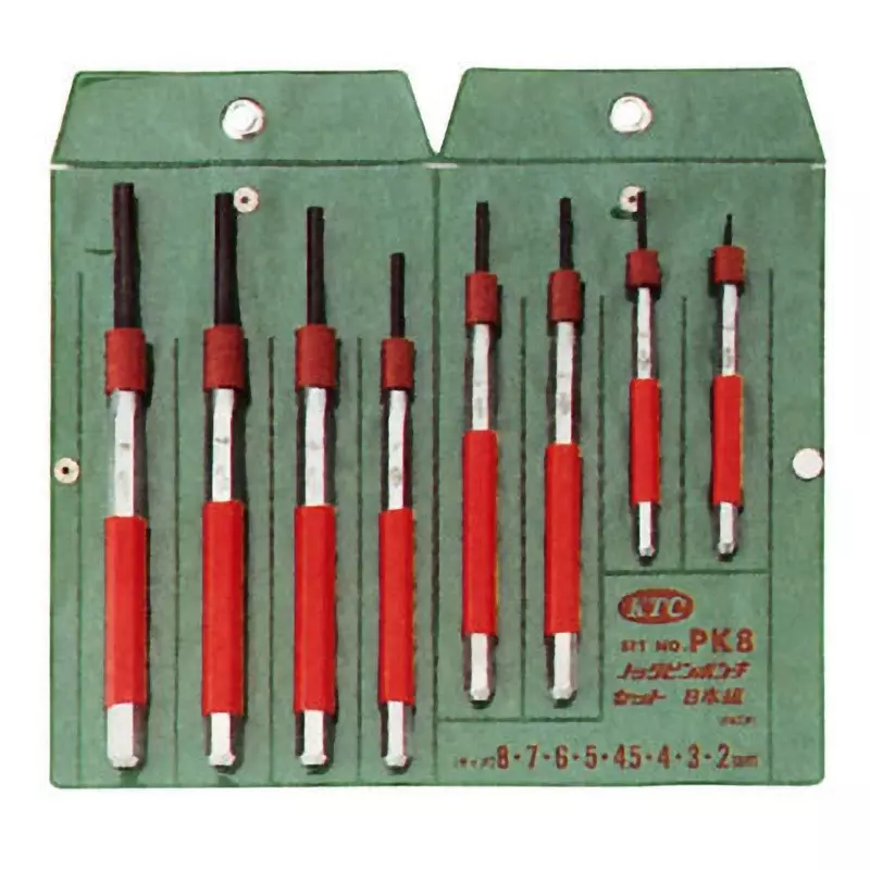 Ktc Knock Pin Punch Set 2 mm-8 mm, PK8 (Pack of 8)