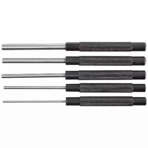 Buyohlic International Long Drive Bolt Catch Roll Pin Punch Set with Hardened Ground Finish Tool Steel Body and Size 8 inch (200 mm), PS-4WGI-002G (Set of 5)