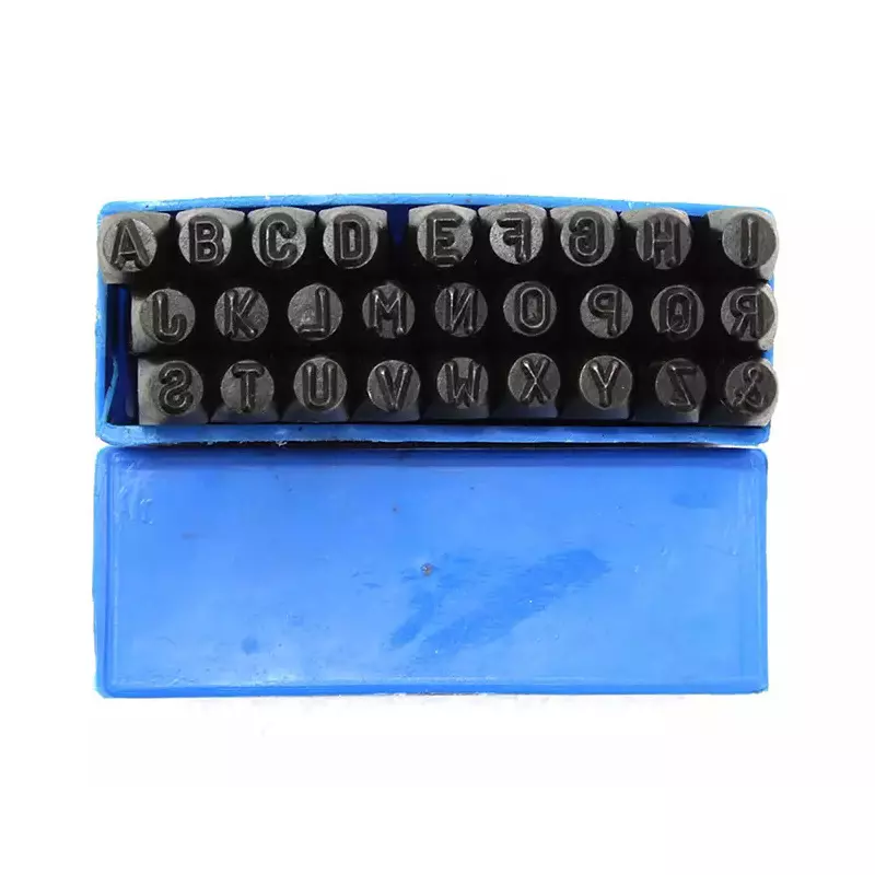 Samrat Letter Punch Set 3/16 Inch (4.76 mm) Size 8207 Series Hardened Steel Material (Letters: A-Z, &)