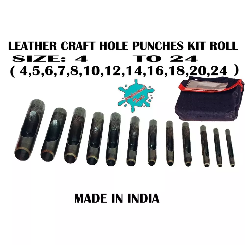 breeze-tools-12-pcs-punch-hole-set-alloy-steel-body-grey-black-color-for-custom-leather-work