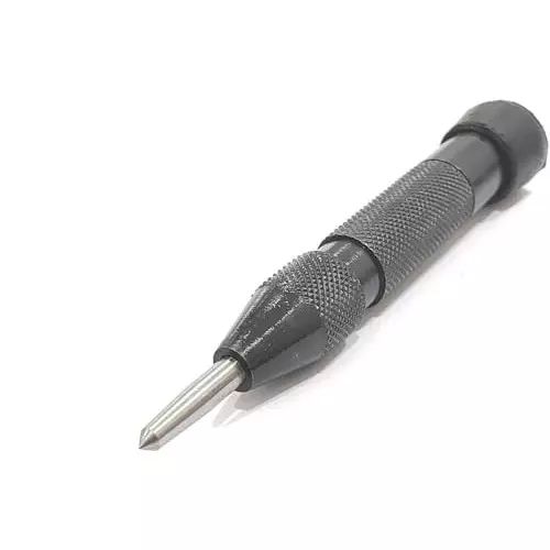 A.D INTERNATIONAL Heavy Duty Automatic Center Pin Punch Spring Loaded 6 inch (152.4 mm) Length with Adjustable Force for Punching, Marking, and Scribing, Z0-WJKV-5TZF