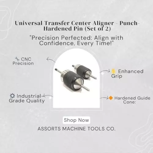 Assorts Center Aligner Pin Hardened Steel with High Quality Steel Punch 6.35 to 25.40 mm