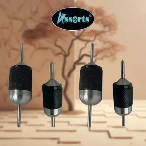 Assorts Center Aligner Pin Hardened Steel with High Quality Steel Punch 6.35 to 15.875 mm & 9.525 to 25.40 mm (Pack of 4)