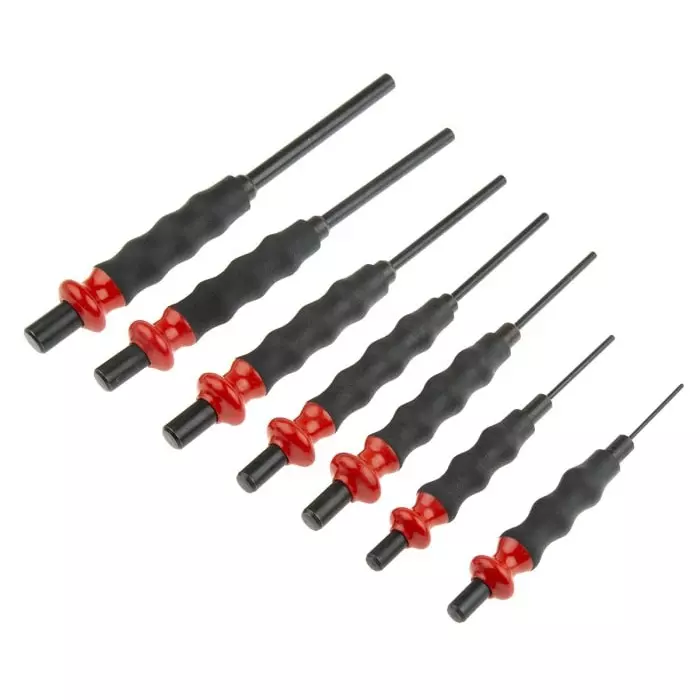 Facom 7-Piece Punch Set, Anti-Vibration Punch, 2 - 10 mm Shank, 249.GJ7