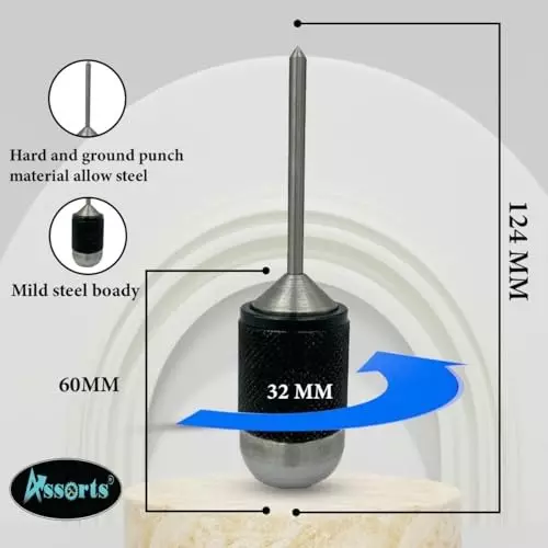 Assorts Center Aligner Pin Hardened Steel with High Quality Steel Punch 9.525 to 25.40 mm