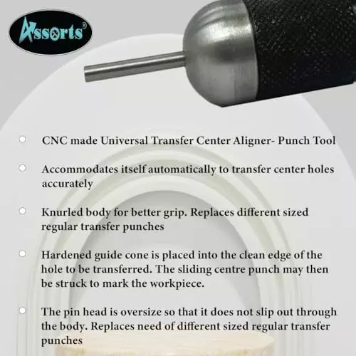 Assorts Center Aligner Pin Hardened Steel with High Quality Steel Punch 9.525 to 25.40 mm