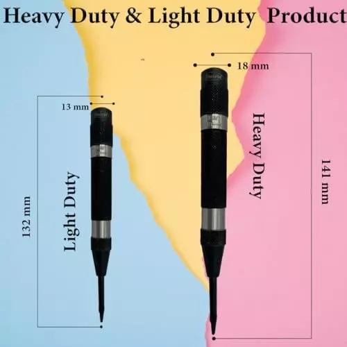 Assorts Medium & Heavy Duty Automatic Center Punch 111.12x15.87 & 79.37x12.7 mm (Pack of 2)