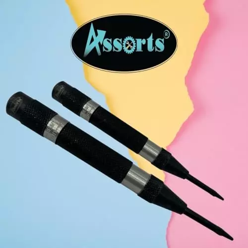 Assorts Medium & Heavy Duty Automatic Center Punch 111.12x15.87 & 79.37x12.7 mm (Pack of 2)