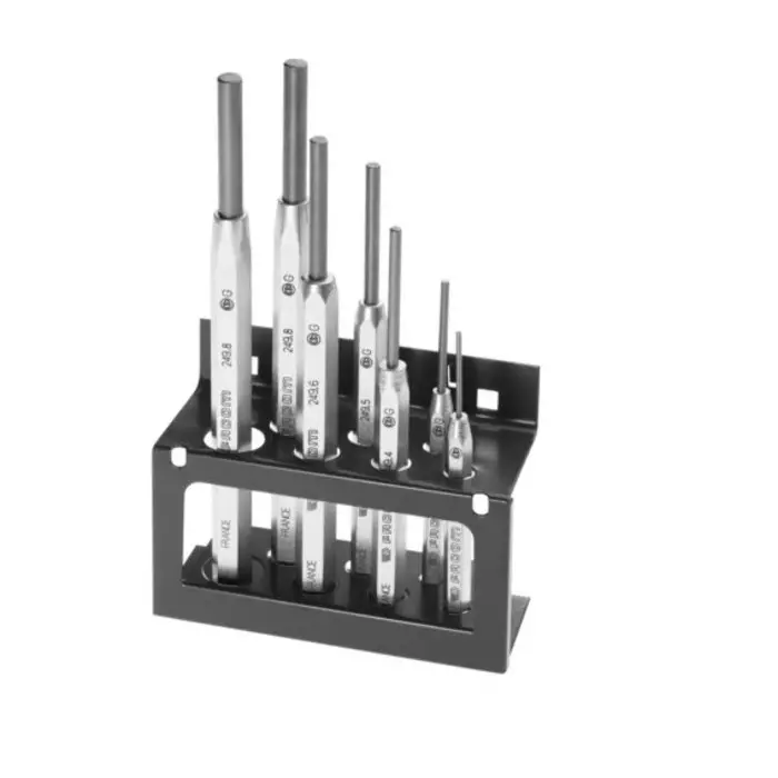 Facom 7-Piece Punch Set, 2 mm, 3 mm, 4 mm, 5 mm, 6 mm, 8 mm, 10 mm Shank, 249.JS7