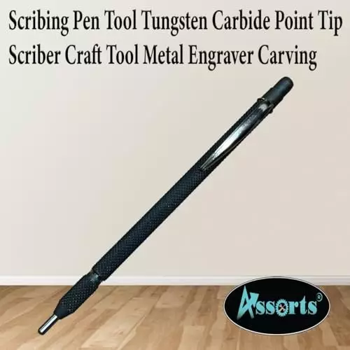 Assorts Scribing Pen Carbide Knurled Body 27 mm Point Tipped 145 mm OAL