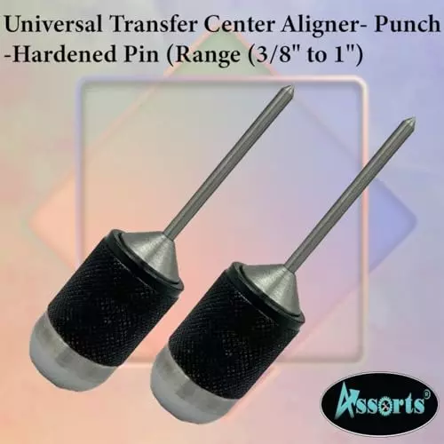 Assorts Center Aligner Pin Hardened Steel with High Quality Steel Punch 9.525 to 25.40 mm (Pack of 2)