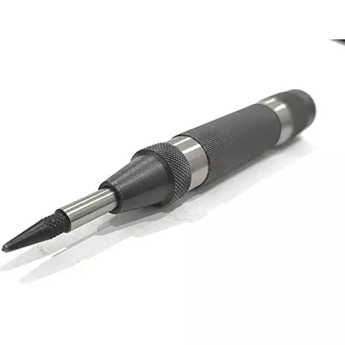 Assorts Medium & Heavy Automatic Center Punch Carbide with Relaceable Hardened Steel Tips  (Pack of 2)