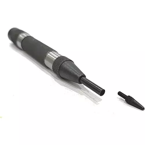 Assorts Medium & Heavy Automatic Center Punch Carbide with Relaceable Hardened Steel Tips  (Pack of 2)