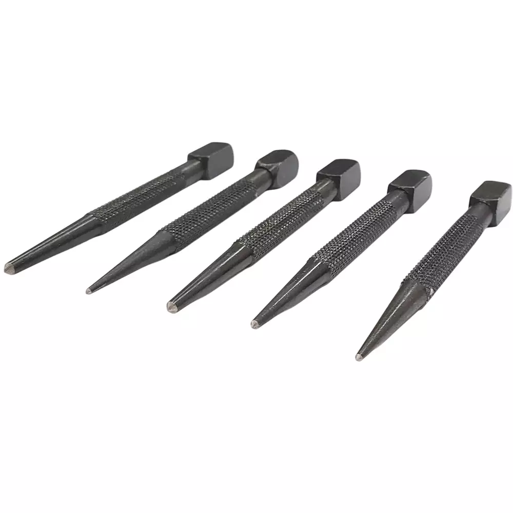 Assorts Center Punch ?Tool Steel Square Head 1.59, 1.98, 3.97, 3.57 & 2.38 mm Size (Pack of 5)