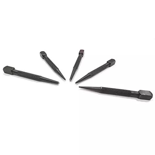 Assorts Center Punch ?Tool Steel Square Head 1.59, 1.98, 3.97, 3.57 & 2.38 mm Size (Pack of 5)