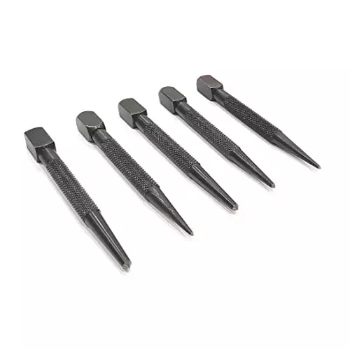 Assorts Center Punch ?Tool Steel Square Head 1.59, 1.98, 3.97, 3.57 & 2.38 mm Size (Pack of 5)