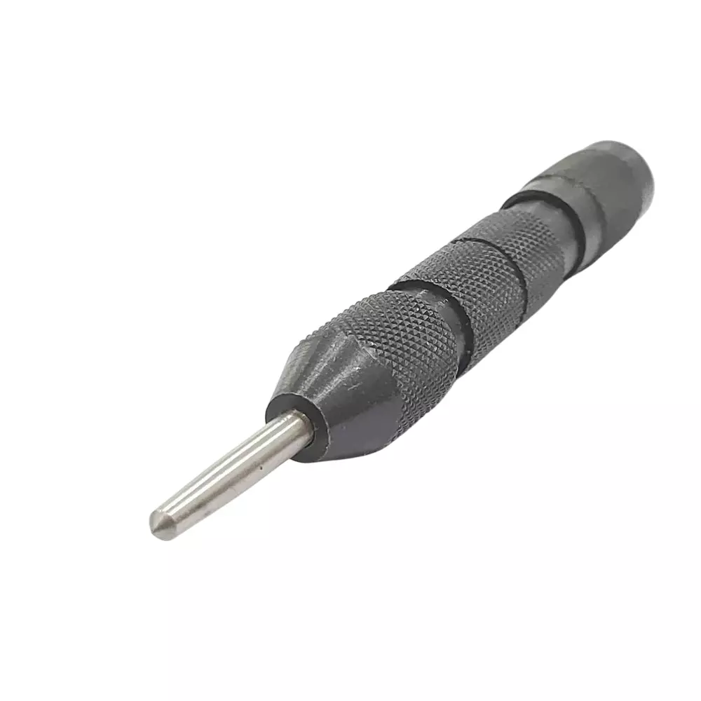 A.D INTERNATIONAL Medium Duty Automatic Center Pin Punch Spring Loaded 5 inch (127 mm) Length with Adjustable Force for Punching, Marking, and Scribing, ZP-FWOD-EO9M