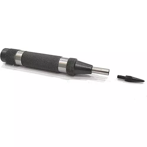 A.D INTERNATIONAL Heavy Duty Automatic Center Punch with Replaceable Hardened Steel Tip for Punching, Marking, and Scribing, WA-GWVU-Y8NG