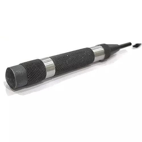 A.D INTERNATIONAL Heavy Duty Automatic Center Punch with Replaceable Hardened Steel Tip for Punching, Marking, and Scribing, WA-GWVU-Y8NG