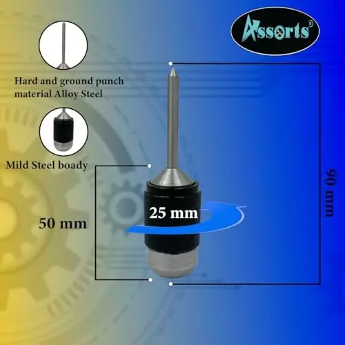 Assorts Center Aligner Pin Hardened Steel with High Quality Steel Punch 6.35 to 15.875 mm