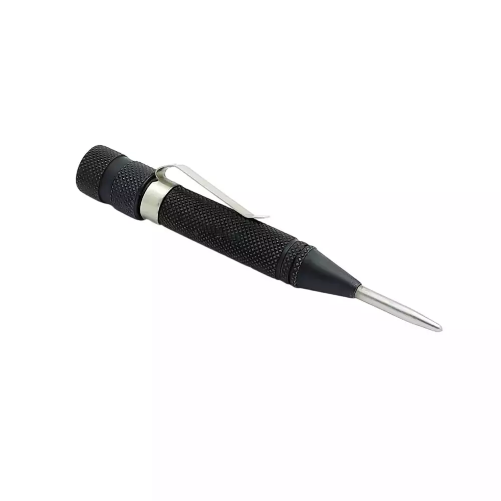 A.D INTERNATIONAL Automatic Center Punch Pen Type with Adjustable Force Hardened and Ground for Punching, Marking, and Scribing, ZM-6RDL-XZD0 (Pack of 3)