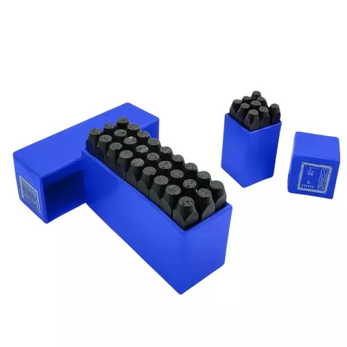 Buyohlic International A-Z Letter and 0-9 Number Punch Set Combo Size 12 mm (1/2 inch) and Carbon Tool Steel Body, 41-XZVW-JZ91 (Set of 36)