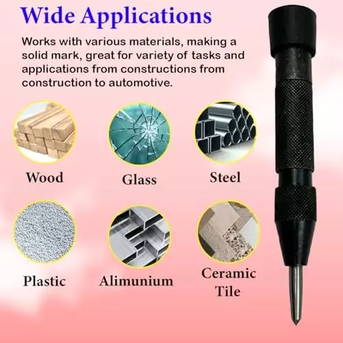 Assorts Medium Duty Automatic Center Punch Alloy Steel 127x14.28 mm (5x9/16 Inch)