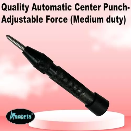 Assorts Medium Duty Automatic Center Punch Alloy Steel 127x14.28 mm (5x9/16 Inch)