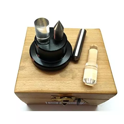 Assorts Precision Optical Center Punch Set ?Aluminium Base, Alloy Steel Punches and Optic Lenses 150� and 60�