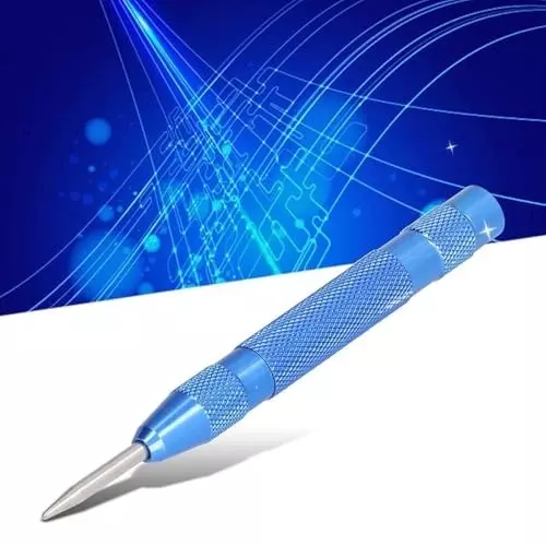generic-automatic-center-punch-adjustable-force-replaceable-tip-metal-marking-tool-blue