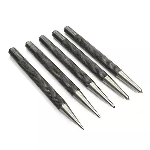 Assorts Center Punch ?Tool Steel Round Head 1.59, 1.98, 3.97, 3.57 & 2.38 mm Size (Pack of 5)