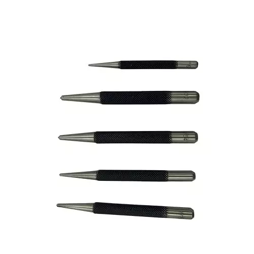 Assorts Center Punch ?Tool Steel Round Head 1.59, 1.98, 3.97, 3.57 & 2.38 mm Size (Pack of 5)