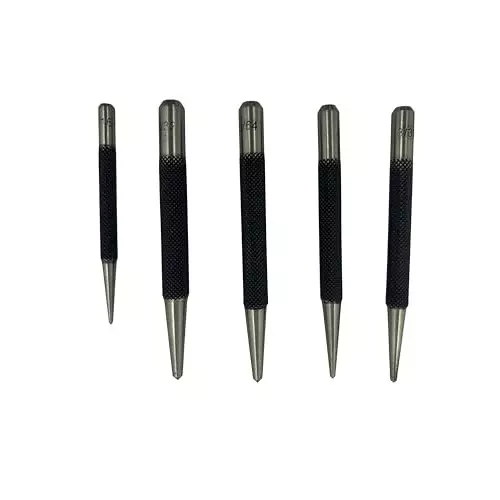 Assorts Center Punch ?Tool Steel Round Head 1.59, 1.98, 3.97, 3.57 & 2.38 mm Size (Pack of 5)