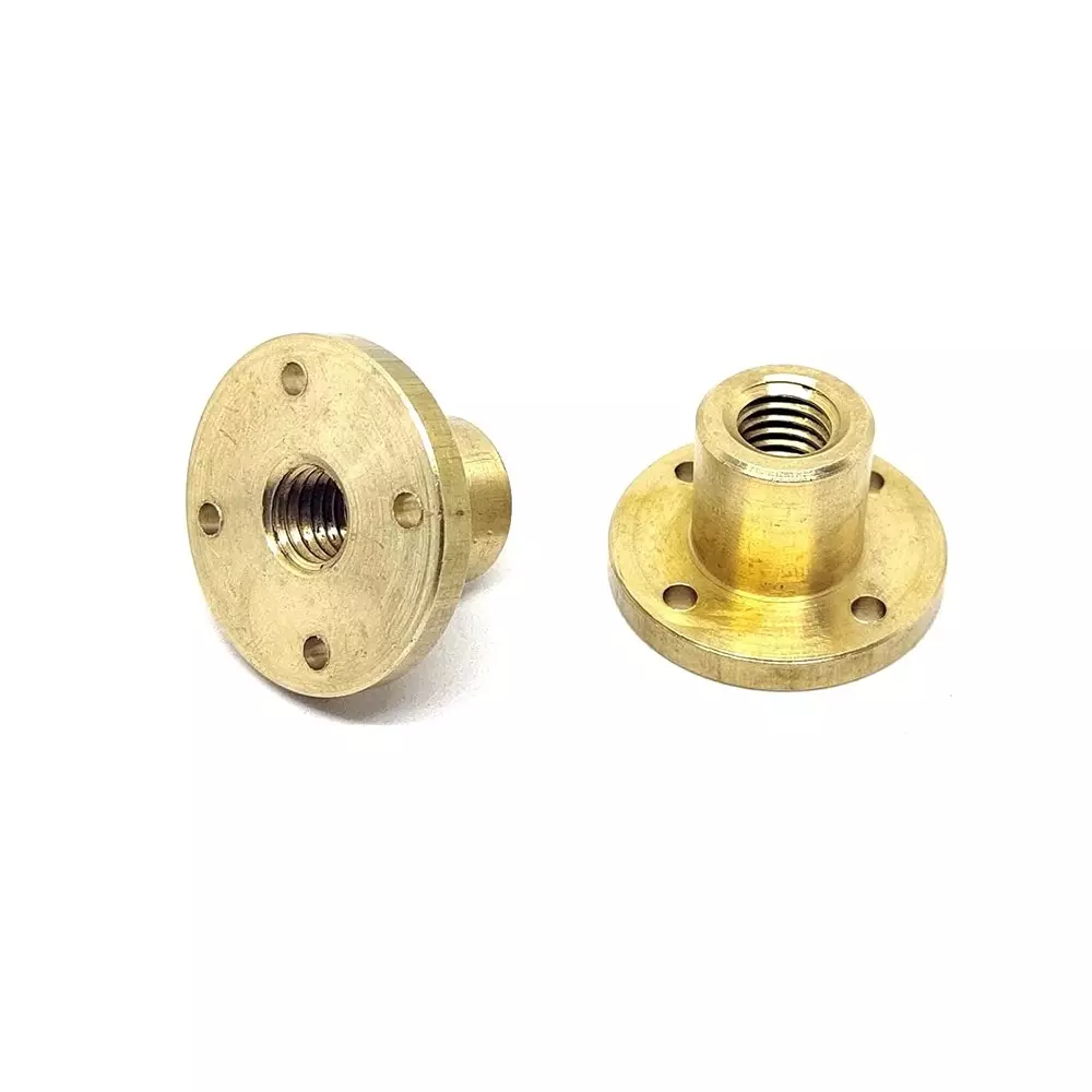 invento-5pcs-tr10-nut-2mm-pitch-10mm-t-nut-brass-round-flange-single-start-lead-screw-nut-for-3d-printer-cnc-robotics