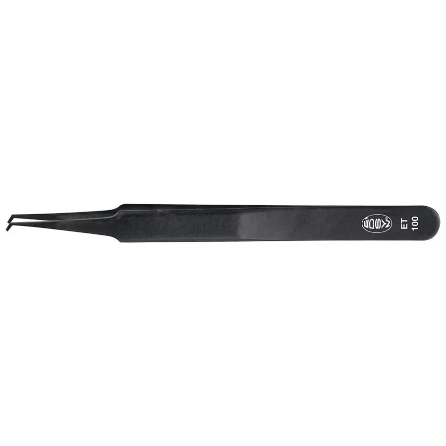EDSYN Smd Tweezer, Bent/Flat, 115Mm, Ss, ET100
