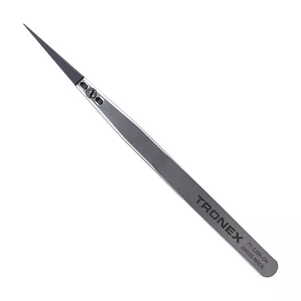 TRONEX Tweezer, Precision, Style 71, 5.315", 71-Zjsa-Ch