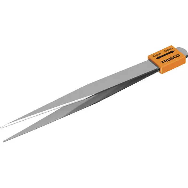 TRUSCO Stainless Steel Tweezer 125 mm Overall Length, TSPC-25