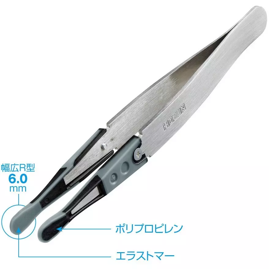 hozan-esd-soft-tip-tweezer-z-6-mm-wide-r-type-tip-width-p-645-j