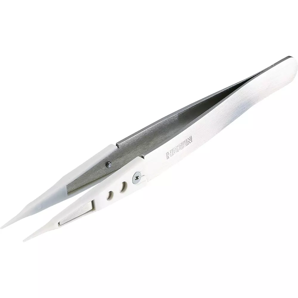 HOZAN Plastic Tweezer 0.6 mm Tip Width, P-644-P