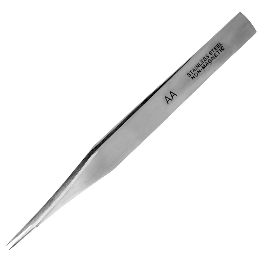 MULTICOMP PRO Tweezer Straight, Pointed Tip Type Fine Stainless Steel Body Material, MP012549