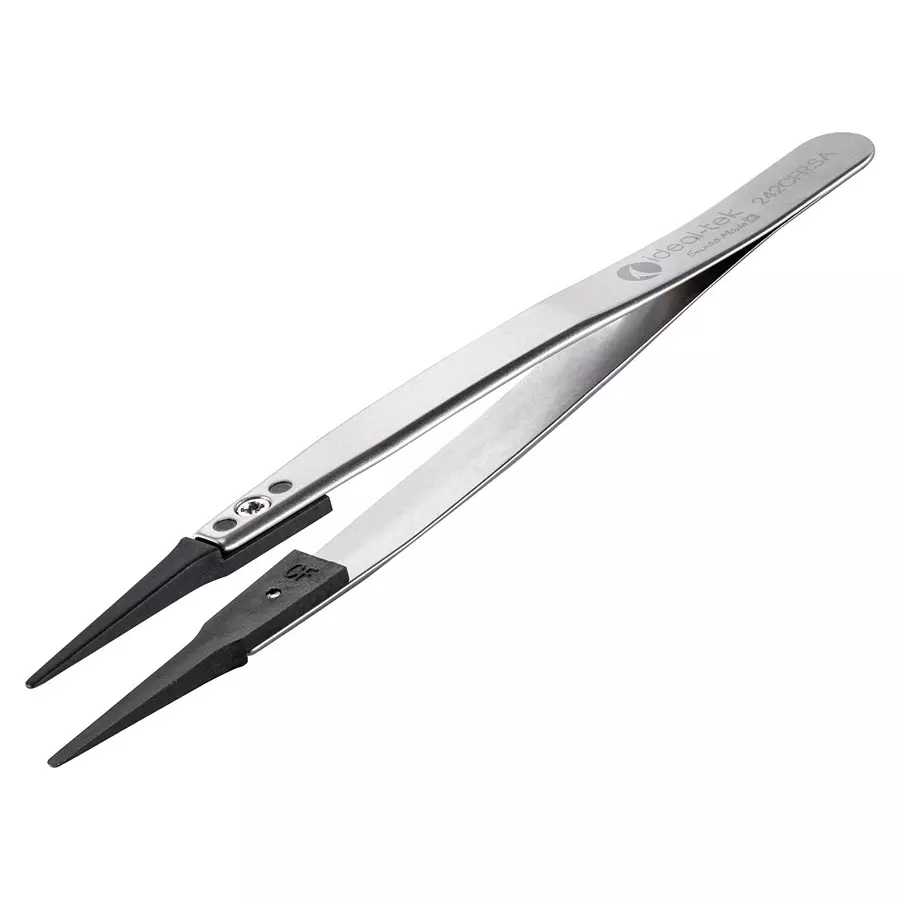 IDEAL-TEK TWEEZER, CARBOFIB, REPLACEABLE TIPS, 242CFR.SA