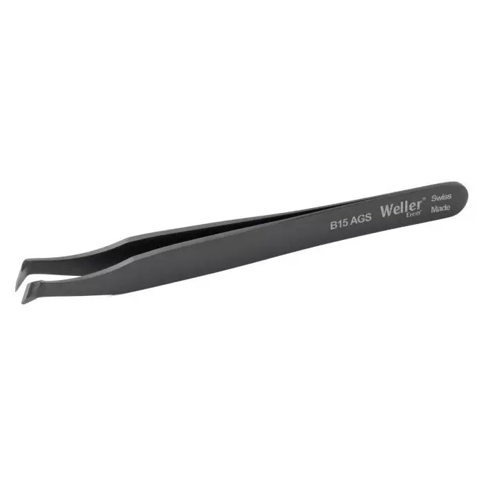 EREM 115 mm Carbon Steel Oblique Tweezers, B15AGS