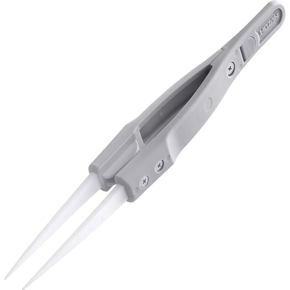 HOZAN Ceramic Tweezer 0.5 mm Tip Width, P-550-C