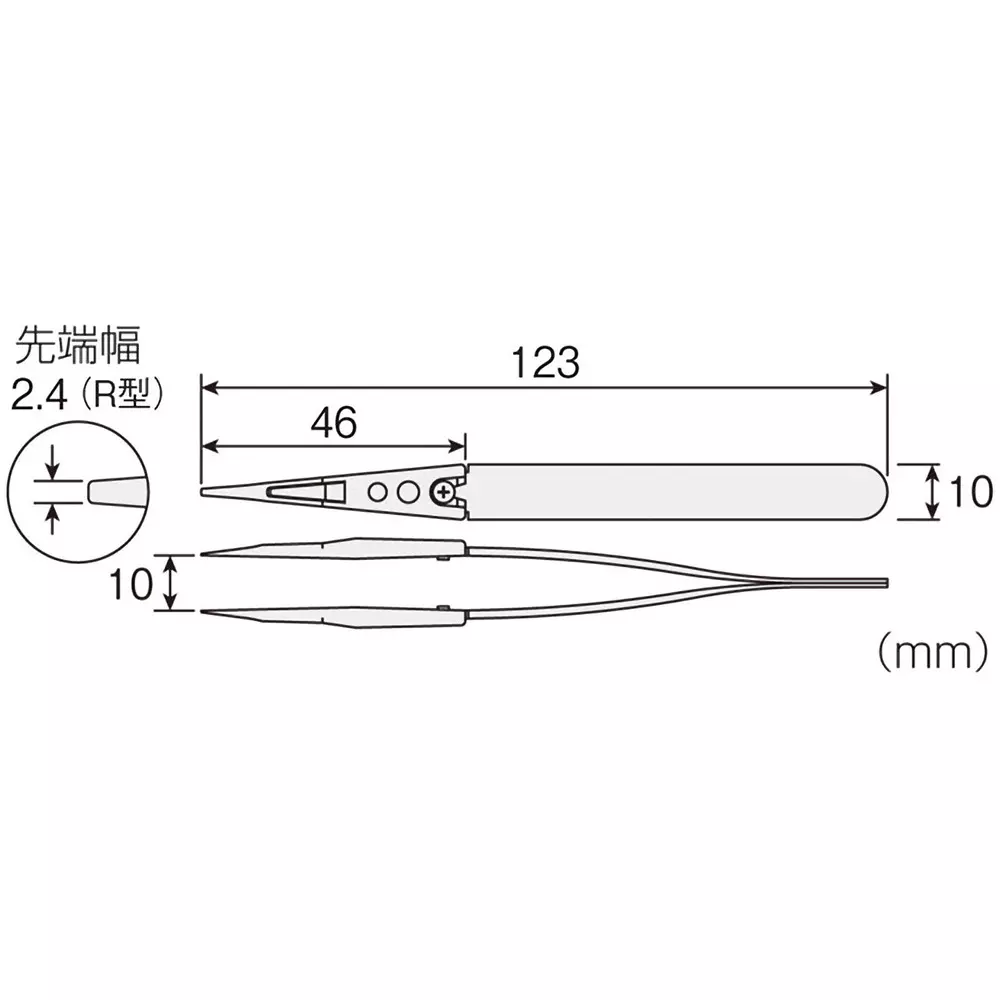 hozan-non-sticking-tip-tweezer-24-mm-r-type-tip-width-p-643-n