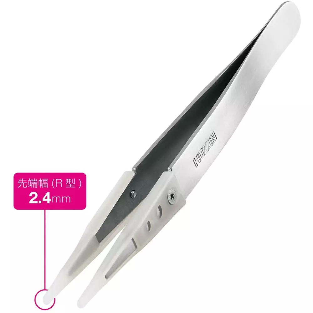 hozan-non-sticking-tip-tweezer-24-mm-r-type-tip-width-p-643-n