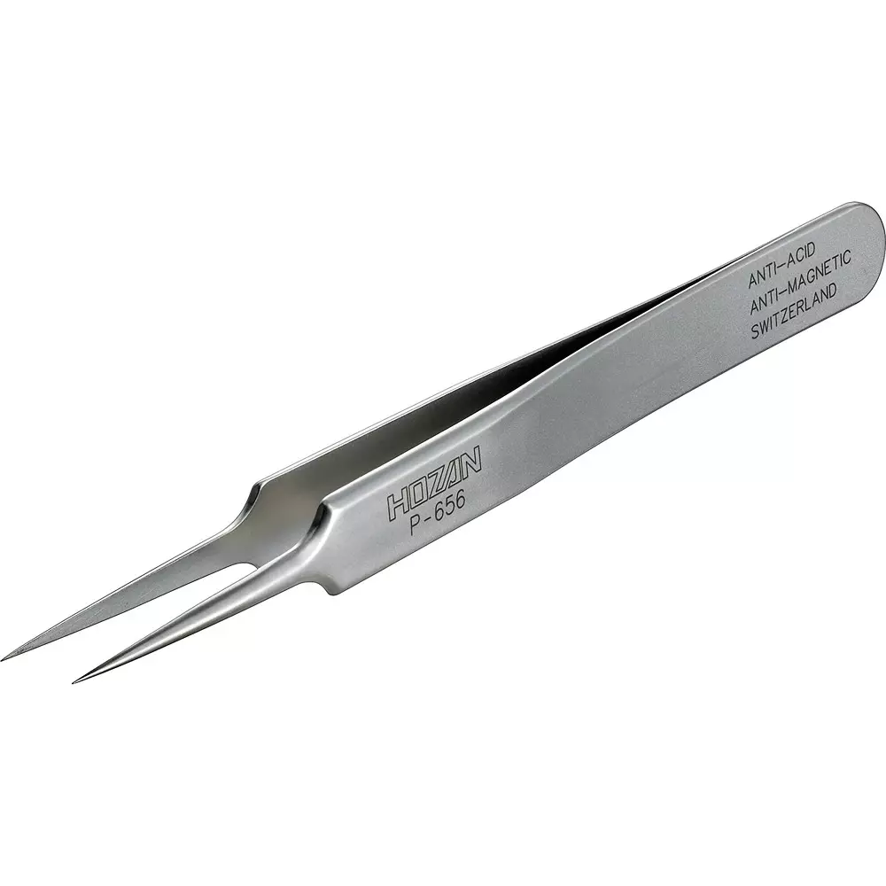 HOZAN Tweezer 0.2 mm Tip Width, P-656